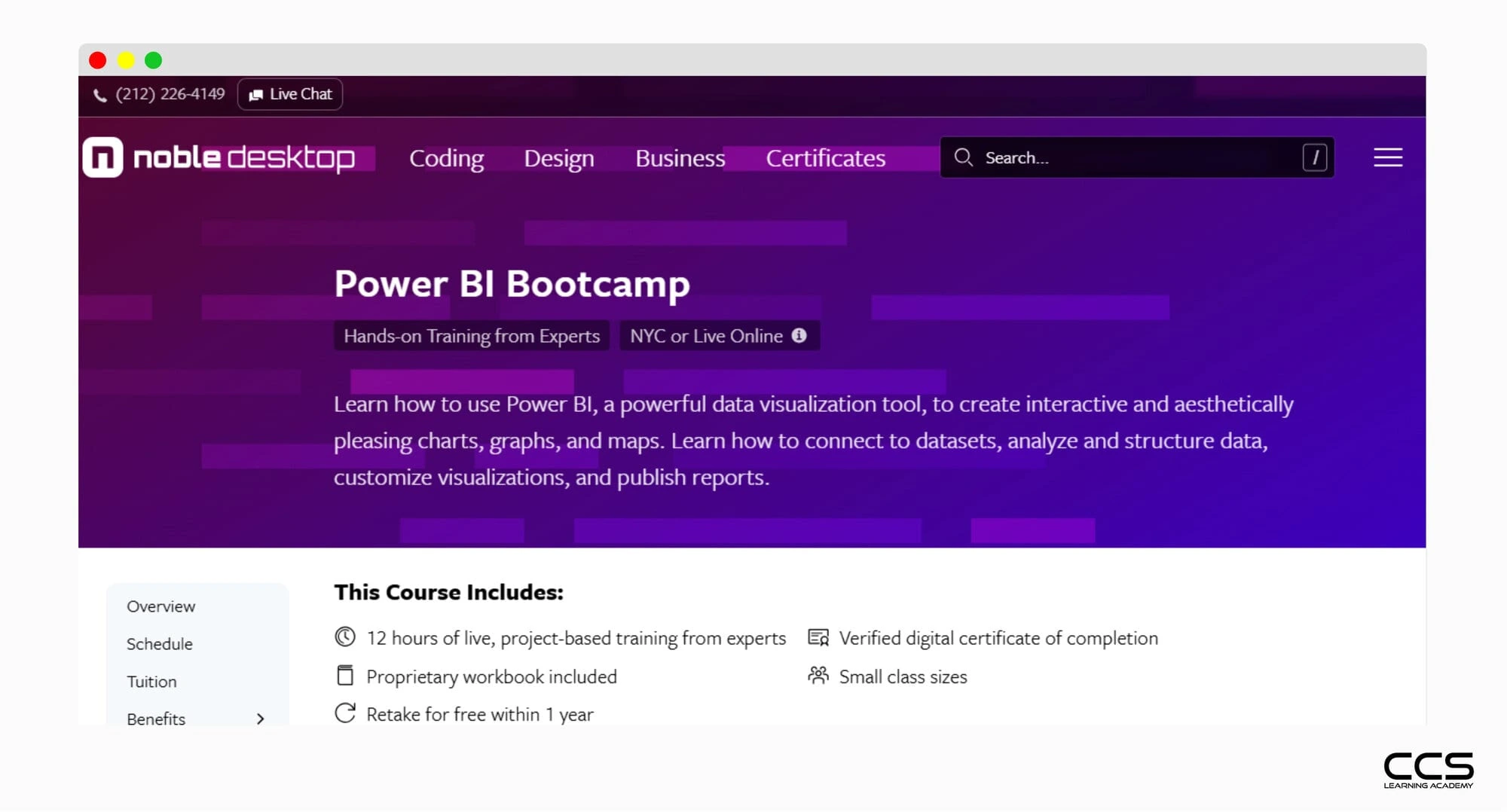 Noble Desktop Power BI Bootcamp