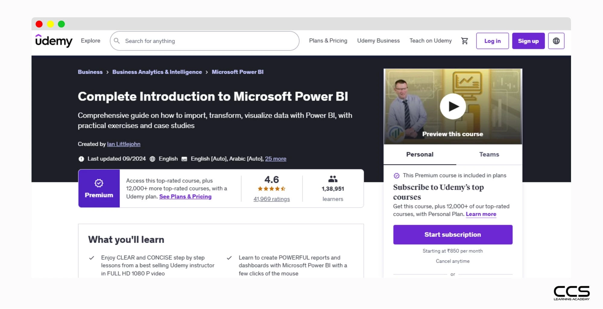 Udemy - Complete Fundamentals Of Power BI